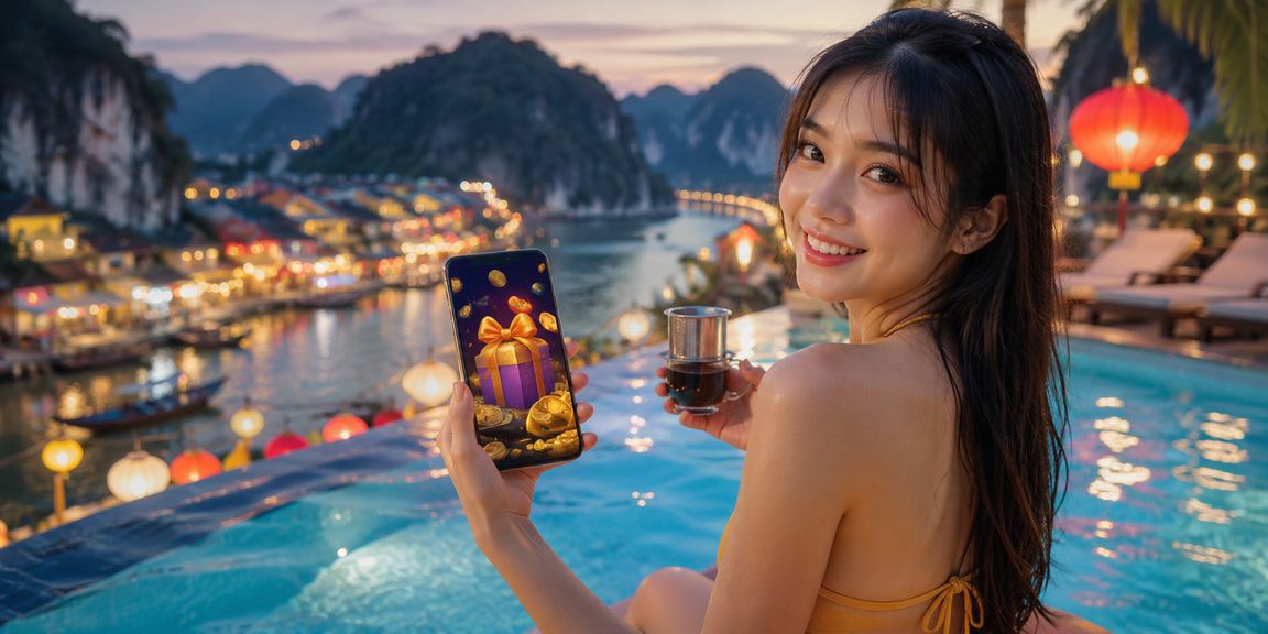 Quán cà phê Ninh Bình minh họa người dùng kiểm tra điều kiện đăng ký VIP